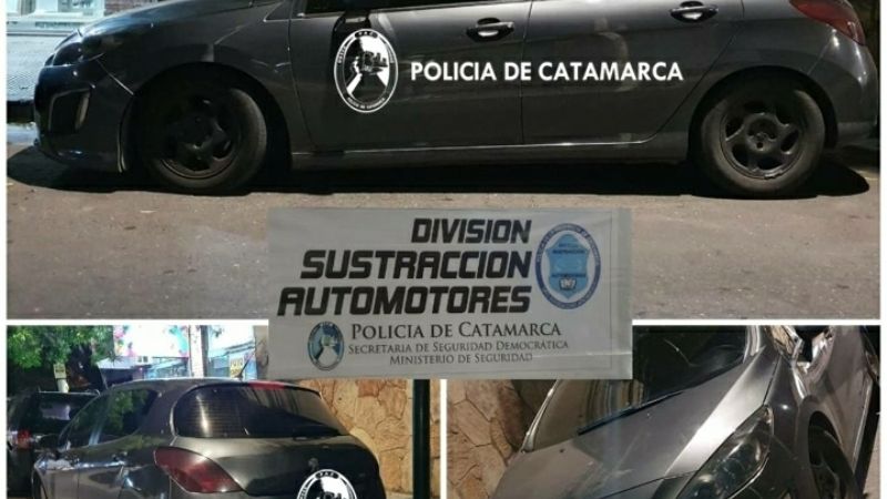 Policías secuestran un automóvil “mellizo”
