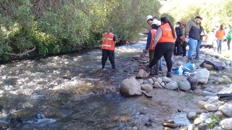 Minería realizó una fiscalización participativa en el río Andalgalá