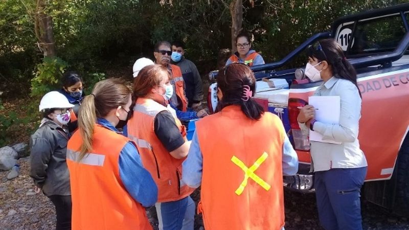 Minería realizó una fiscalización participativa en el río Andalgalá
