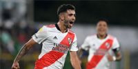 SIMÓN hizo su primer gol en River, después de 39 partidos en la 1ra.