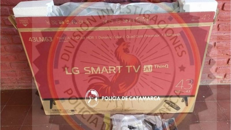 Recuperan un televisor