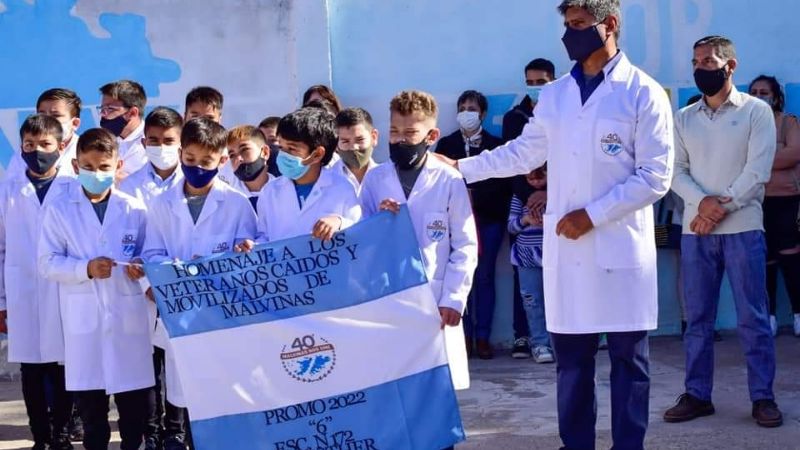 Acto homenaje a los veteranos y caidos en la Guerra de Malvinas