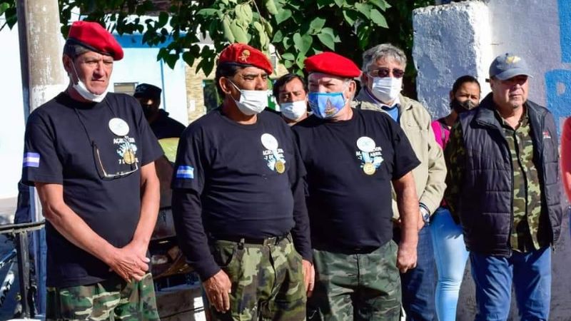 Acto homenaje a los veteranos y caidos en la Guerra de Malvinas
