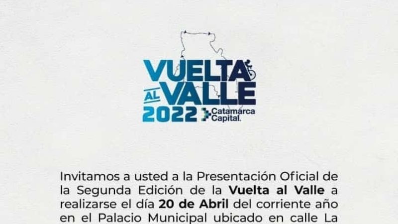 Hoy presentan la “Vuelta al Valle” de ciclismo