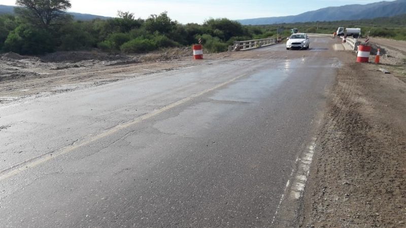 Rehabilitan el tránsito en la Ruta 38, altura A° Las Pulgas