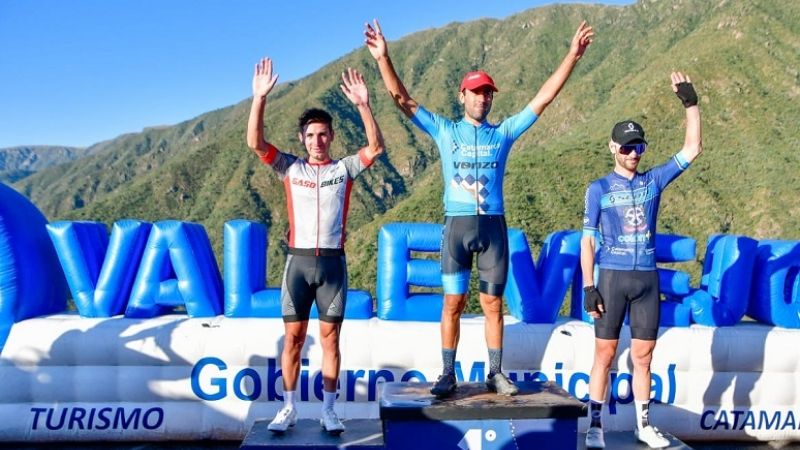 El salteño Díaz ganó la 1ra. etapa de la Vuelta al Valle