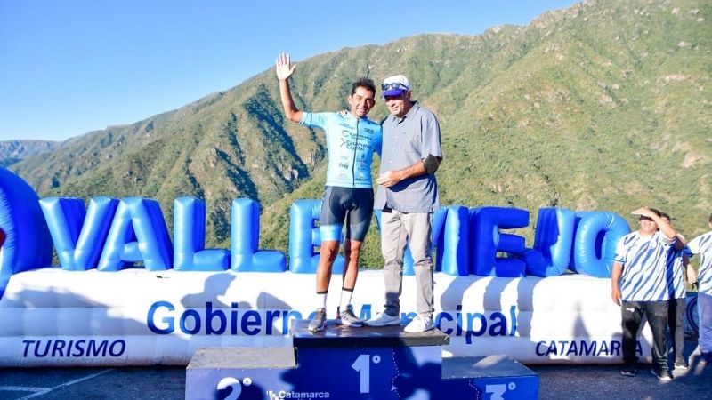 El salteño Díaz ganó la 1ra. etapa de la Vuelta al Valle