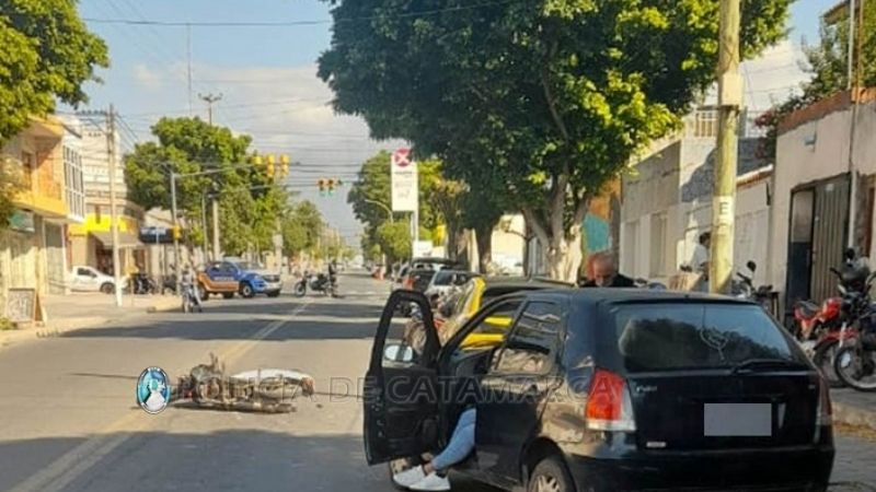 Choque en pleno centro