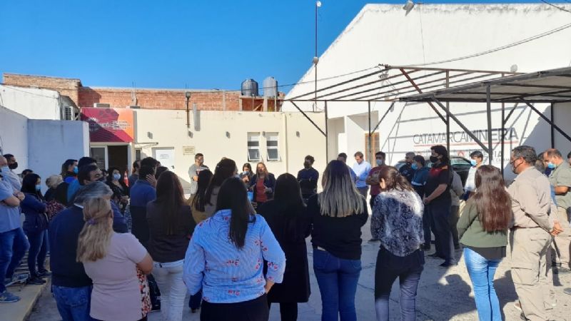 Empleados de minería reclamaron resarcimiento