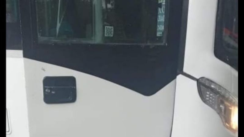 La bajaron por llevar un perrito en el colectivo