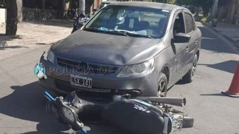 Siniestro vial en la zona sur de la Capital