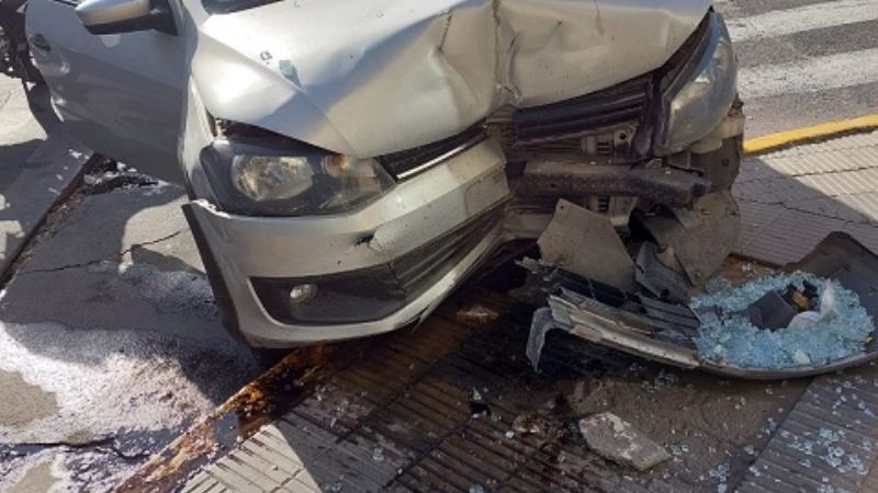Chocó contra el frente de una panadería