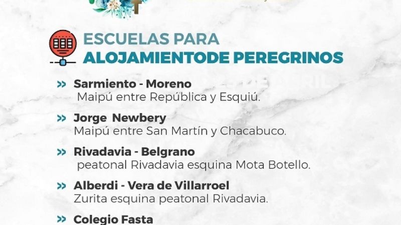 Escuelas que alojan peregrinos tendrán clases virtuales