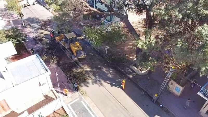 Viento zonda causó daños en Tinogasta
