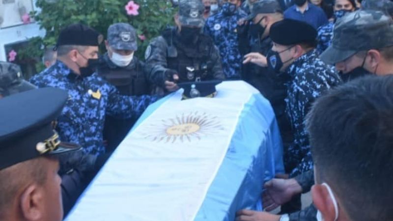 Dieron el último adiós al policía Chavez