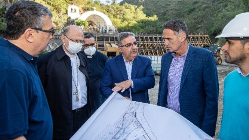 Raúl y Katopodis recorrieron obras  que se ejecutan con fondos nacionales