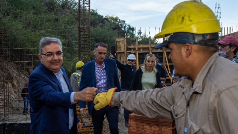 Raúl y Katopodis recorrieron obras  que se ejecutan con fondos nacionales