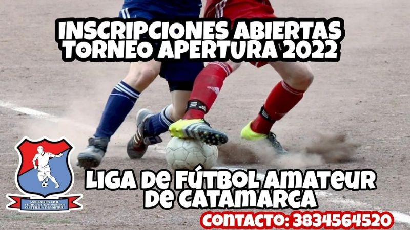 Inscriben para el Apertura de la Liga de Fútbol Amateur