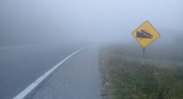 Piden extremar precauciones por niebla, lloviznas y obras
