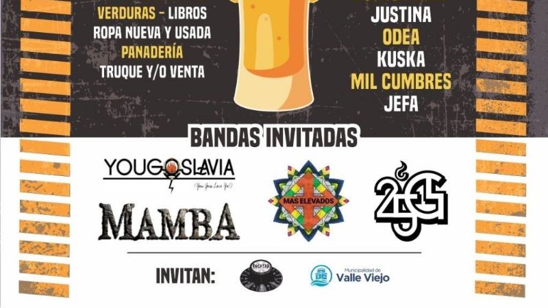 A puro rock, cerveza artesanal y artesanías en Villa Dolores