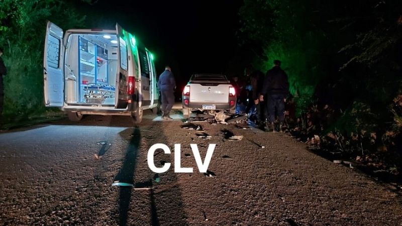 Violento choque en El Bolsón