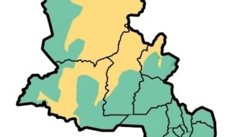 Alerta amarilla por viento zonda