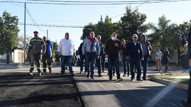 Avanzan las obras de pavimentación en el barrio 48 viviendas