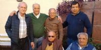 REUNIÓN DE AMIGOS en la casa del contador César Haddad, junto al Dr. Mario Marcolli y José Manuel Zurita, todos presidentes de la Liga Catamarqueña, entre otros.