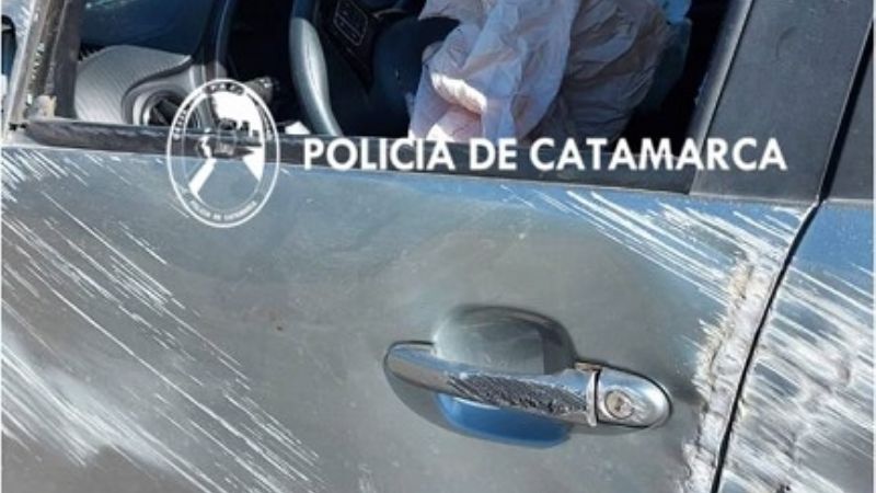 Volcó un auto en Los Varela