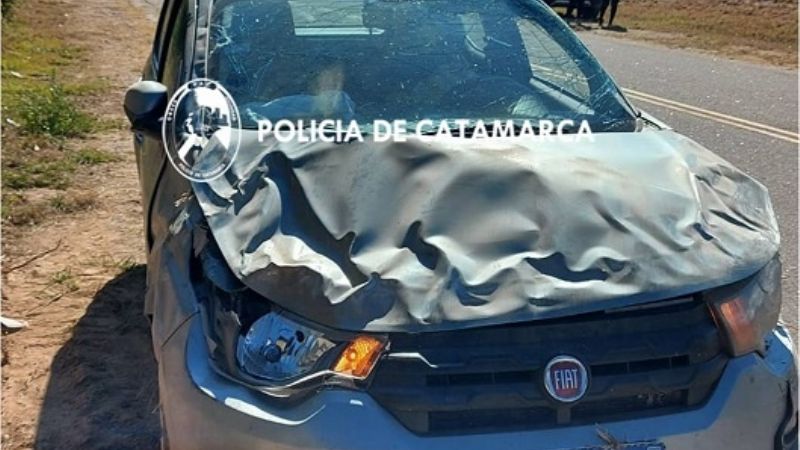 Volcó un auto en Los Varela
