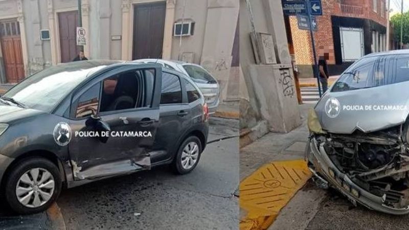 Fuerte choque en pleno centro