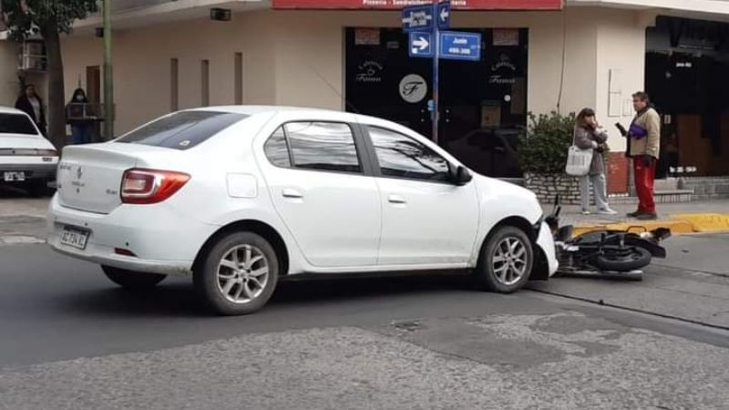 Motociclista herido en accidente en pleno centro
