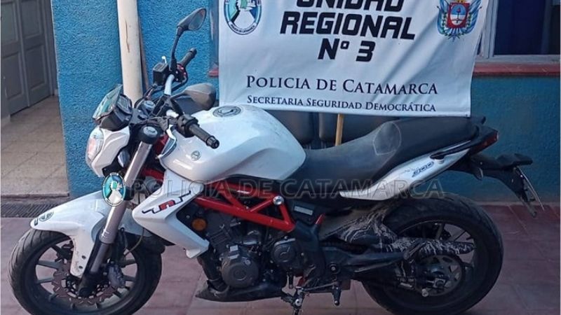 Recuperan una costosa moto robada en Belén