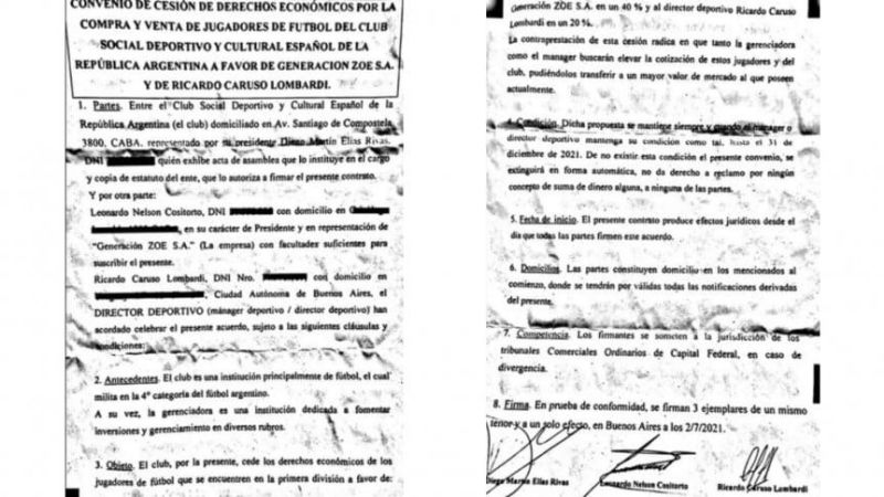 El escándalo Generación Zoe salpica a Caruso Lombardi