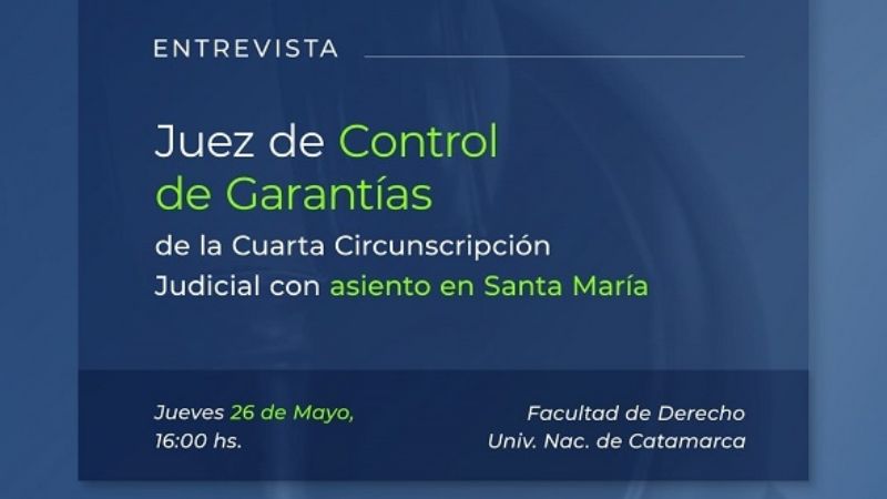 Entrevista a postulantes para juez de Control de Garantías