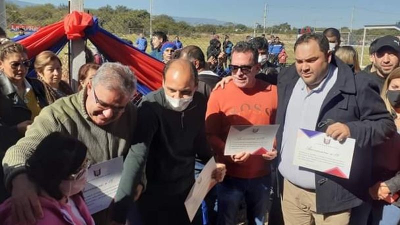 San Lorenzo de Alem inauguró sus vestuarios