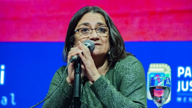 Corpacci en un encuentro del Peronismo en Mendoza