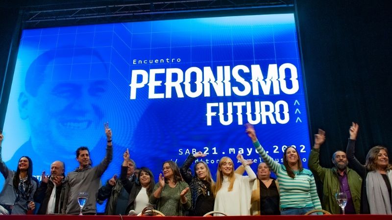 Corpacci en un encuentro del Peronismo en Mendoza