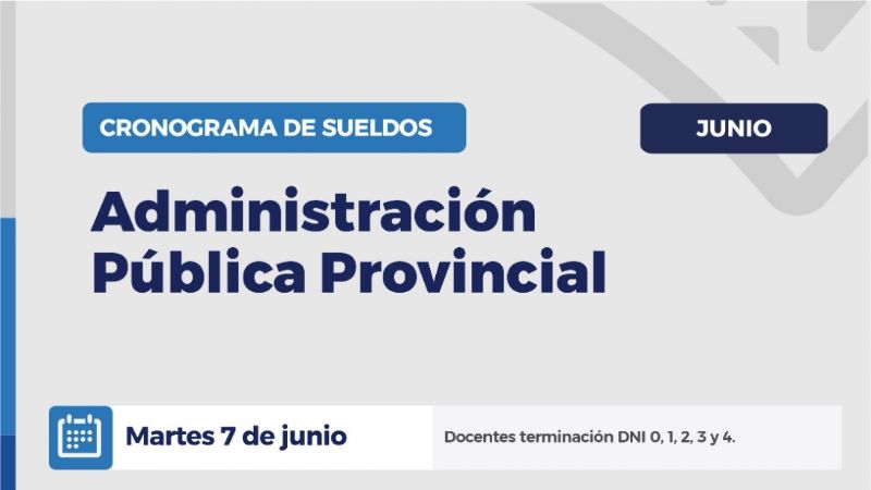 Cronograma de sueldos de la administración pública