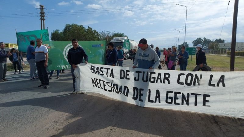 Paro y protestas en Recreo