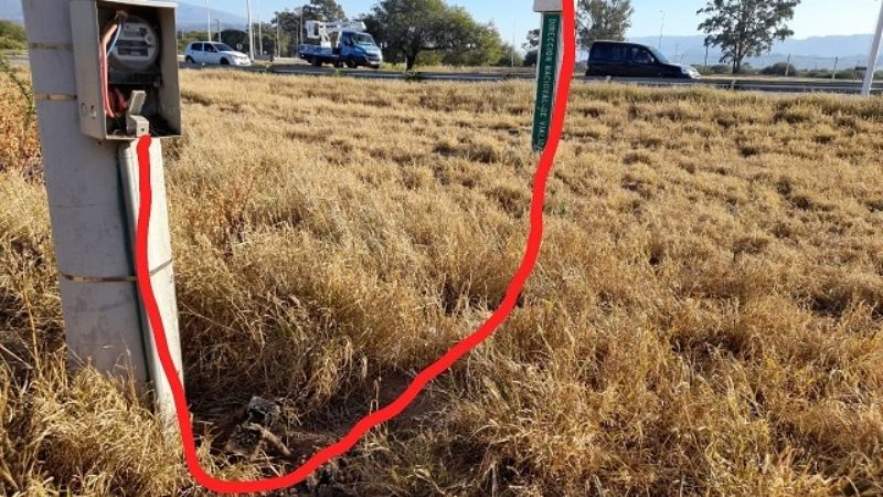 Vandalismo en la iluminación de la Circunvalación