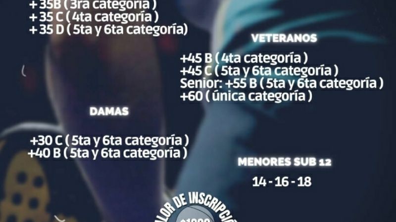 Este finde se viene una gran fecha de Menores y Veteranos