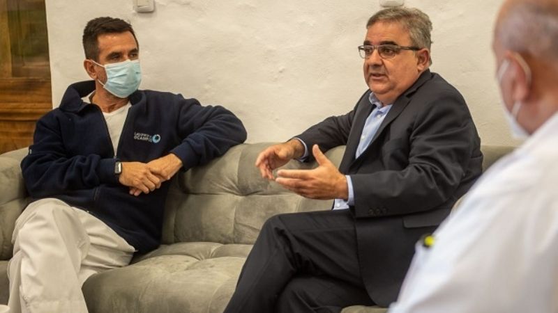 Jalil recibió al presidente del Colegio de Bioquímicos