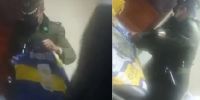 CAPTURA de los videos con los obsequios de Boca secuestrados por la policía boliviana a los jueces del partido ante Always Ready.