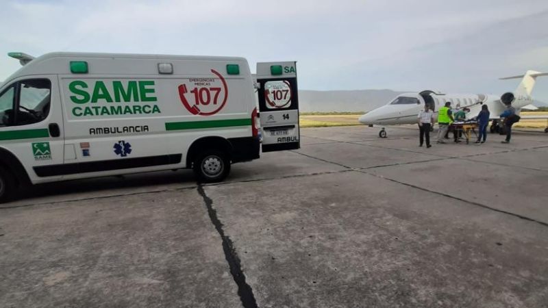 Nuevo traslado sanitario de un niño en la provincia