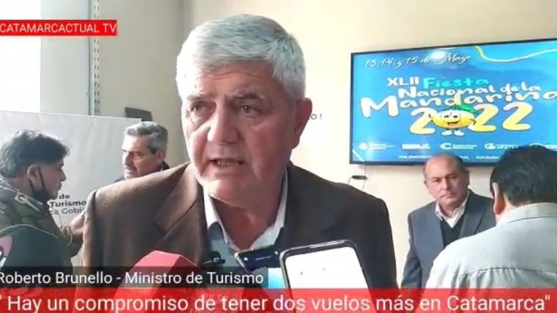 Brunello reiteró compromiso para que Catamarca sume más vuelos