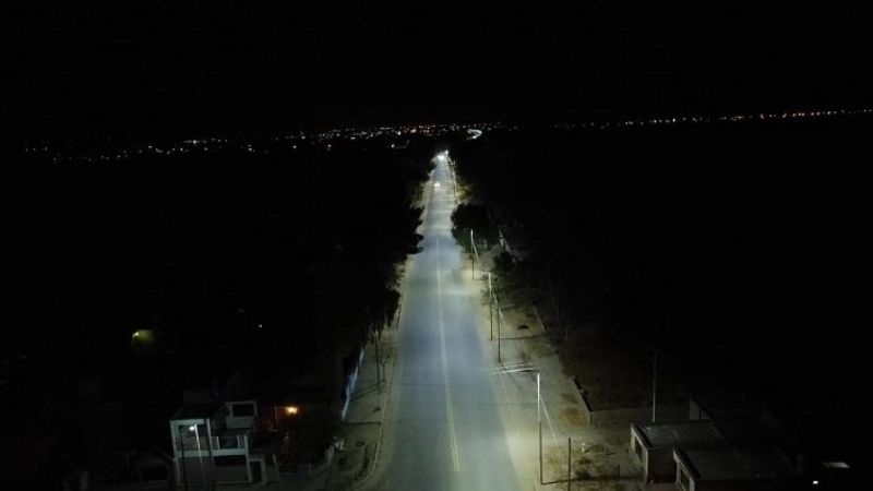 La Soledad ya tiene alumbrado led