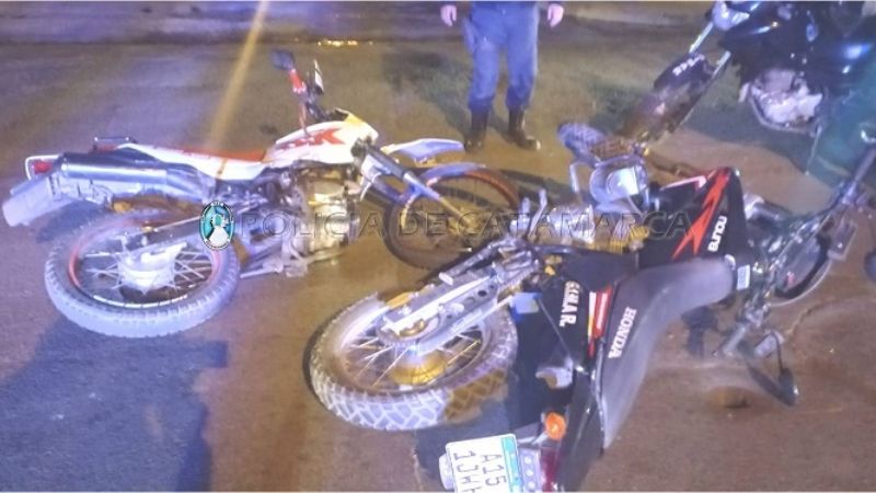 Colisionaron dos motocicletas