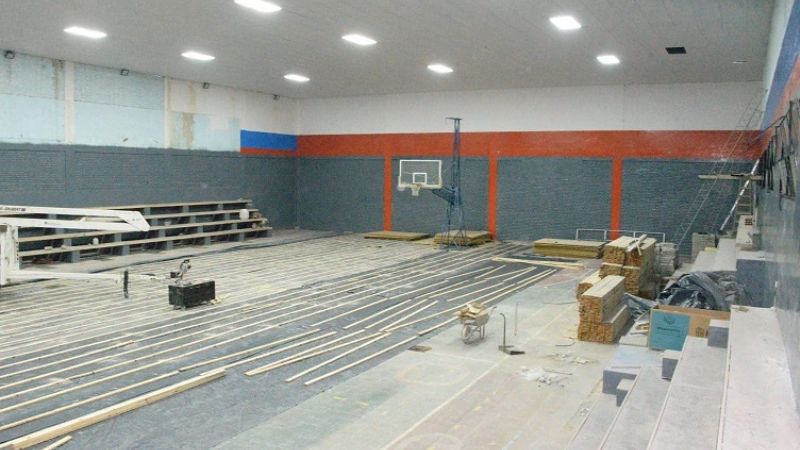 Avanza la modernización del gimnasio municipal de Santa María