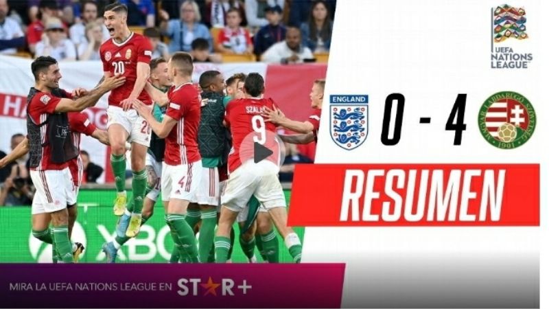 Goleada de Alemania sobre Italia y la aplastante victoria de Hungría ante Inglaterra